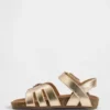 Sandaler med metalliske stropper for småbarn