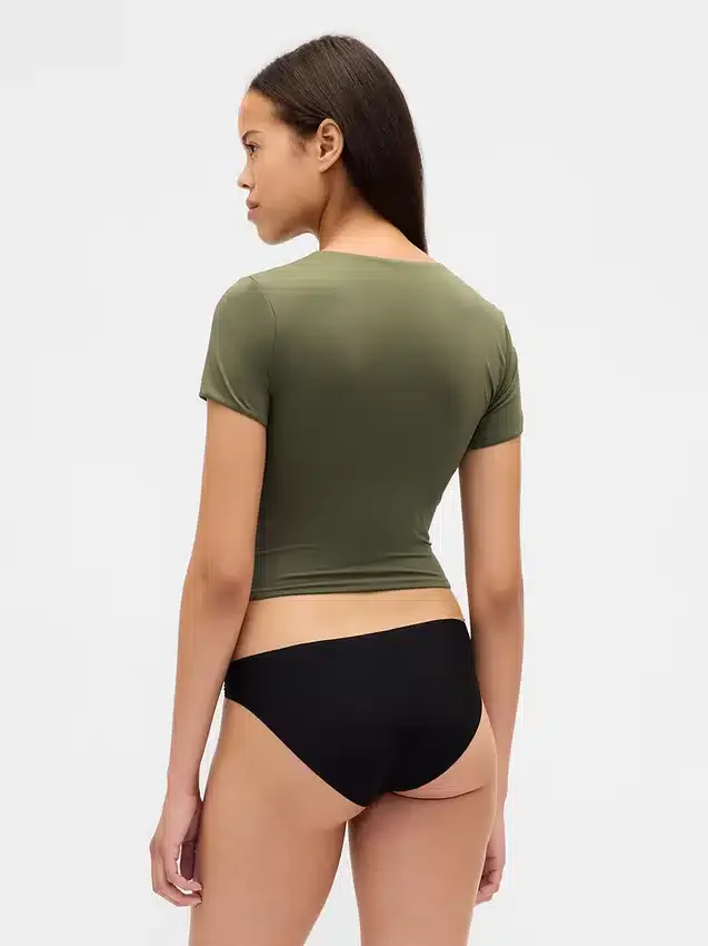 Secondskin kort T-skjorte