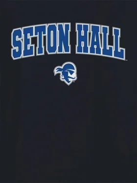 Seton Hall University Arch Logo, svart grafisk T-skjorte