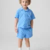 Sett med rutete frotté-antrekk for Baby og Småbarn