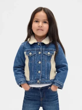 Sherpa Icon-jeansjakke for Baby og Småbarn