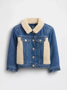Sherpa Icon-jeansjakke for Baby og Småbarn