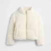 Sherpa-pufferjakke for barn