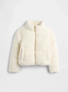 Sherpa-pufferjakke for barn