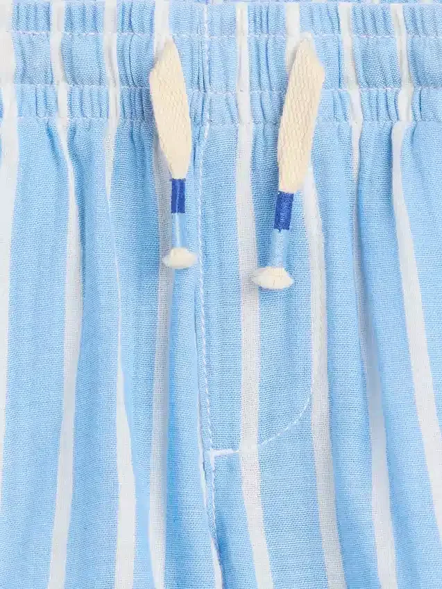 Shorts i bomullsgasbind med mønster for Baby og Småbarn