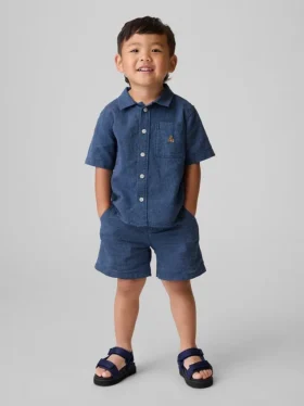 Shorts i lin-bomull for Baby og Småbarn