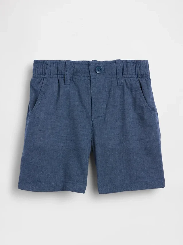 Shorts i lin-bomull for Baby og Småbarn