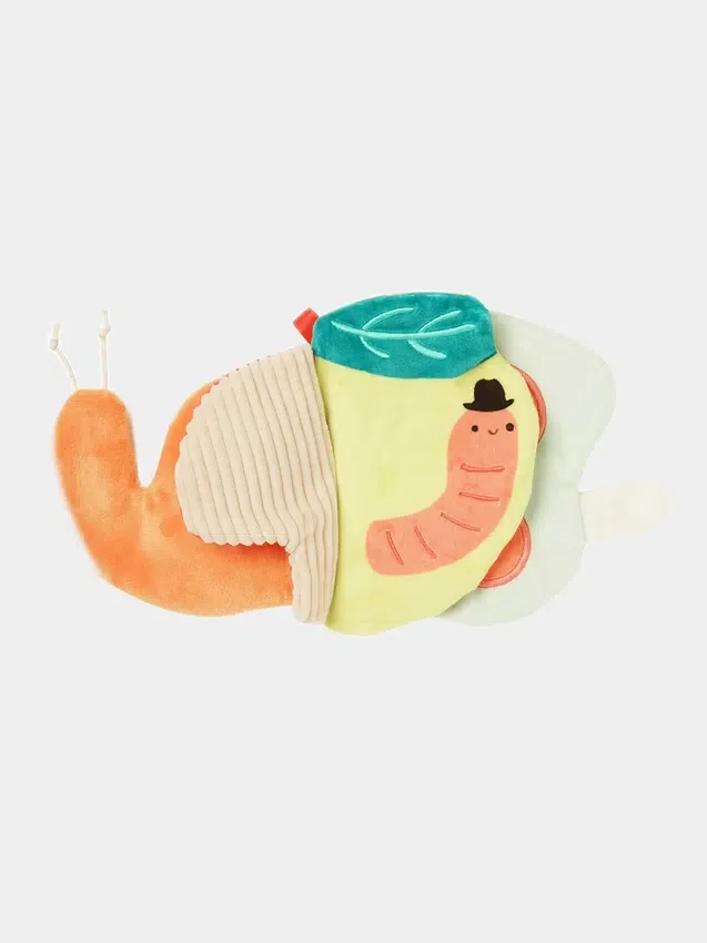 Silly Snail – sansestimulerende myk bok