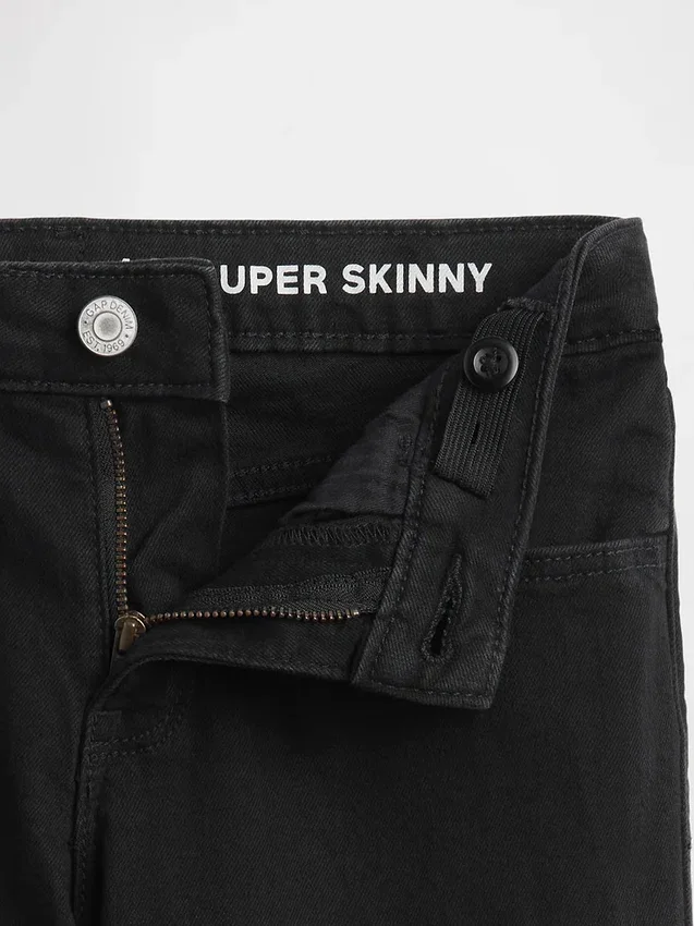 Skinny-Jeans for barn med middels høy midje