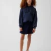 Skort med nedbrettet linning for barn
