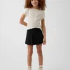 Skort med nedbrettet linning for barn