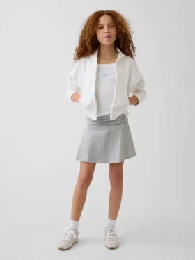 Skort med nedbrettet linning for barn