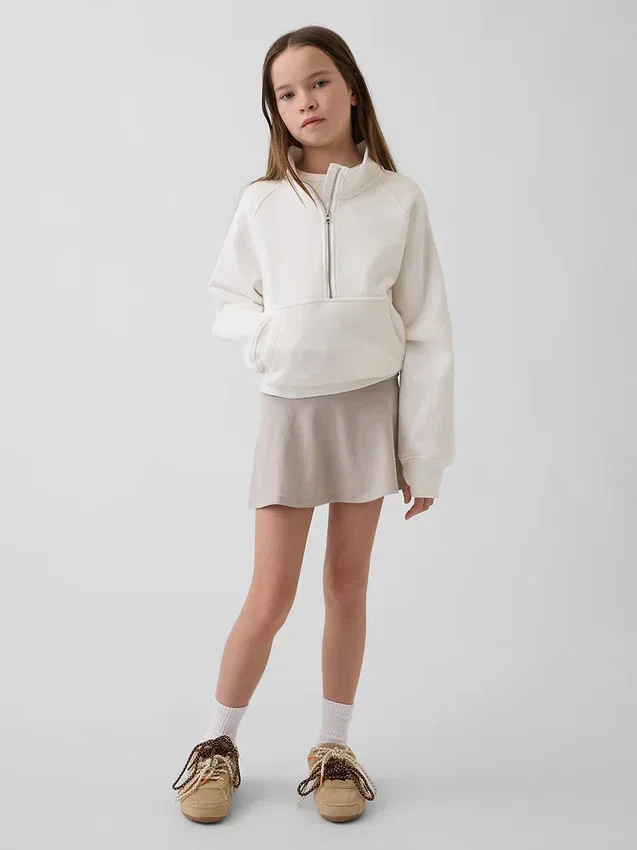 Skort med nedbrettet linning for barn