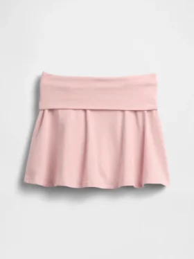 Skort med nedbrettet linning for barn