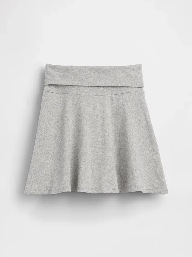 Skort med nedbrettet linning for barn
