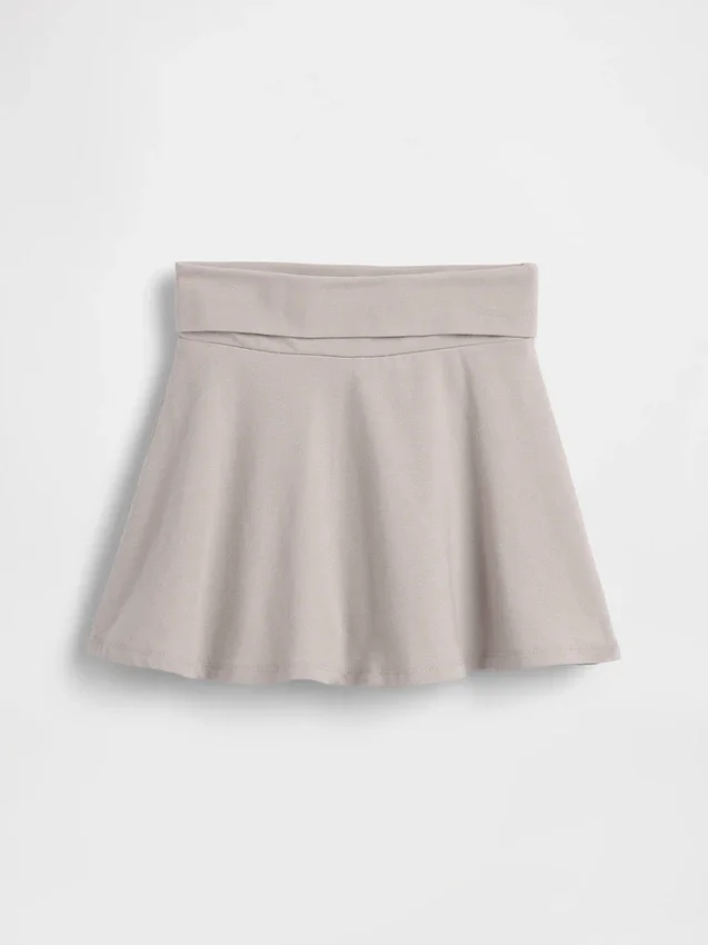 Skort med nedbrettet linning for barn