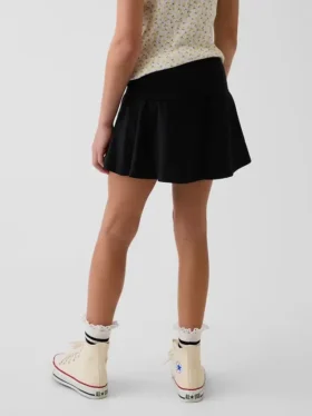 Skort med nedbrettet linning for barn