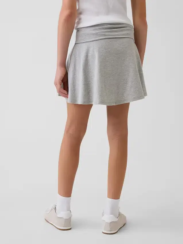 Skort med nedbrettet linning for barn