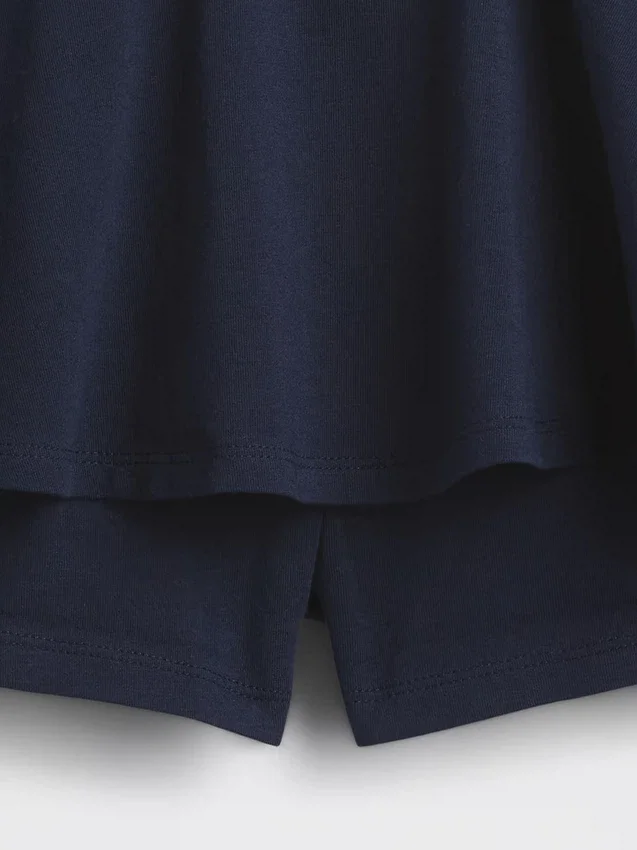 Skort med nedbrettet linning for barn