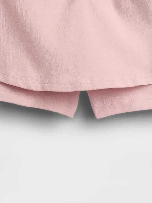Skort med nedbrettet linning for barn