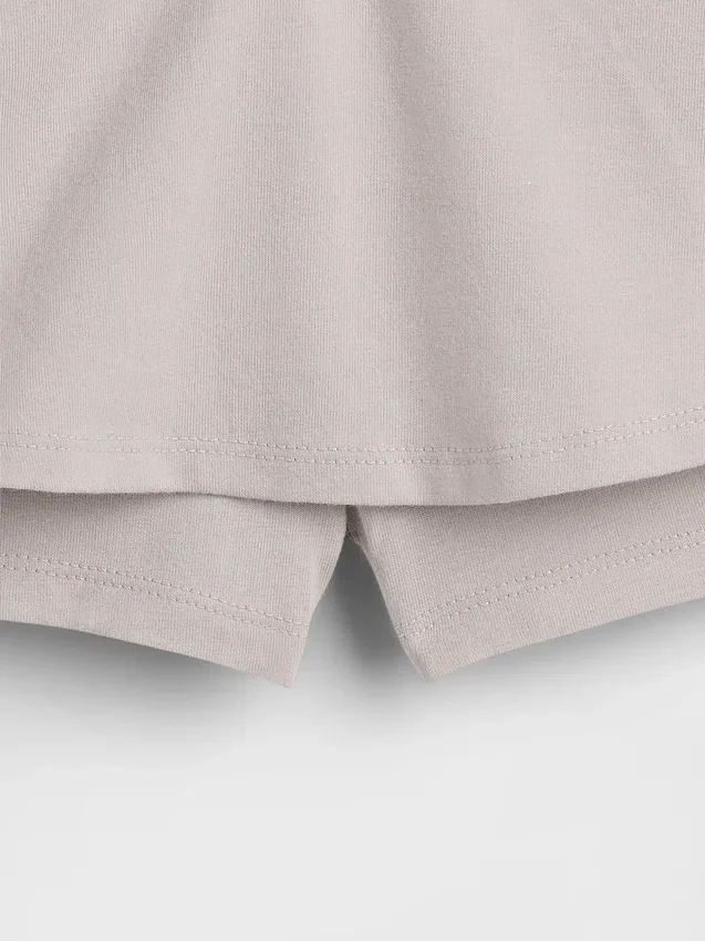 Skort med nedbrettet linning for barn