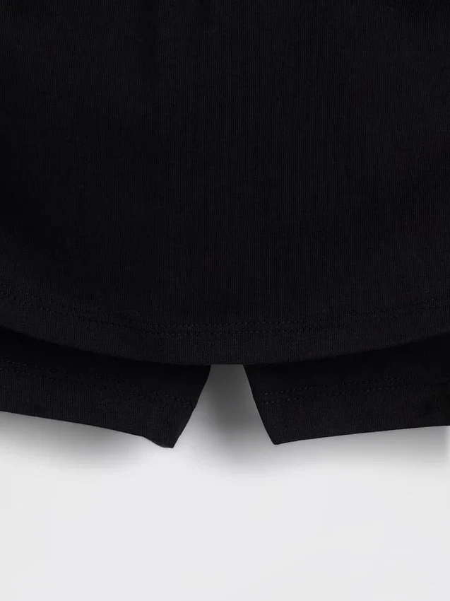 Skort med nedbrettet linning for barn