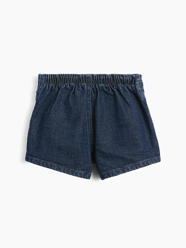 Skort med sløyfe i denim for Baby og Småbarn