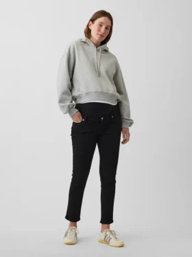 Slim-fit-Jeans med hel panel for gravide