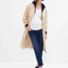 Slim-fit-Jeans med hel panel for gravide