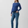 Slim-fit-Jeans med hel panel for gravide
