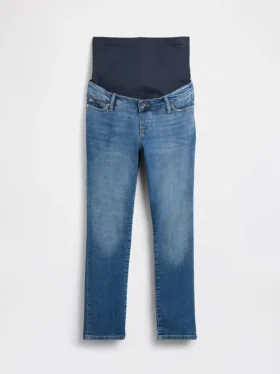 Slim-fit-Jeans med hel panel for gravide
