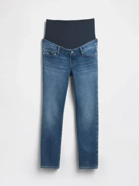 Slim-fit-Jeans med hel panel for gravide