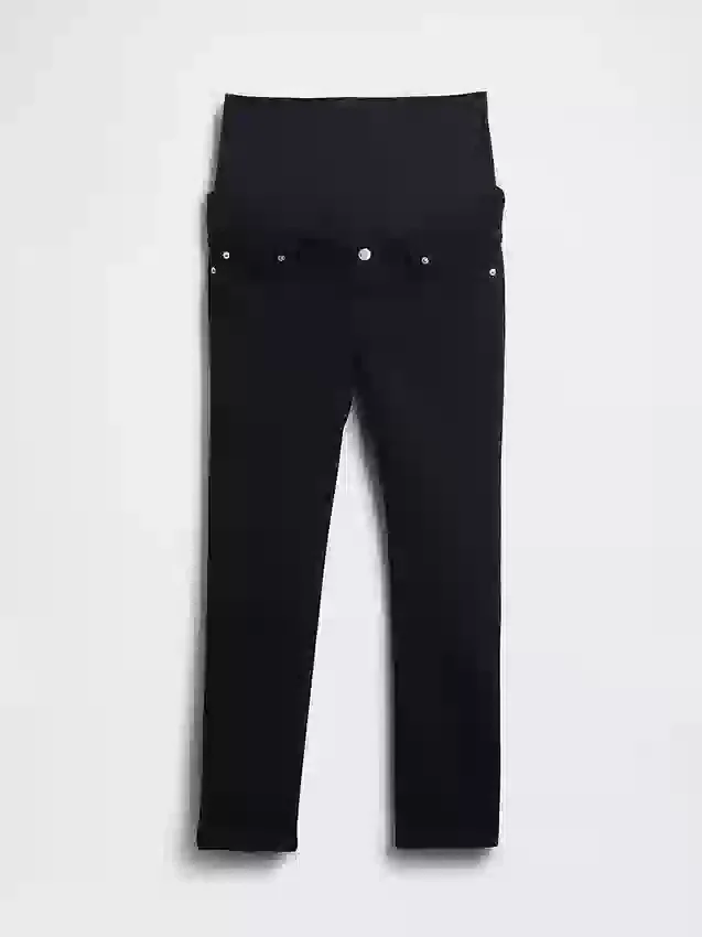 Slim-fit-Jeans med hel panel for gravide