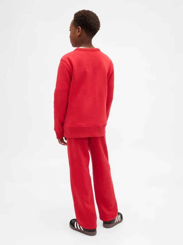 Slim-fit joggebukse med logo for barn