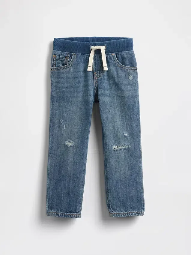 Slim-jeans med elastisk linning for Baby og Småbarn