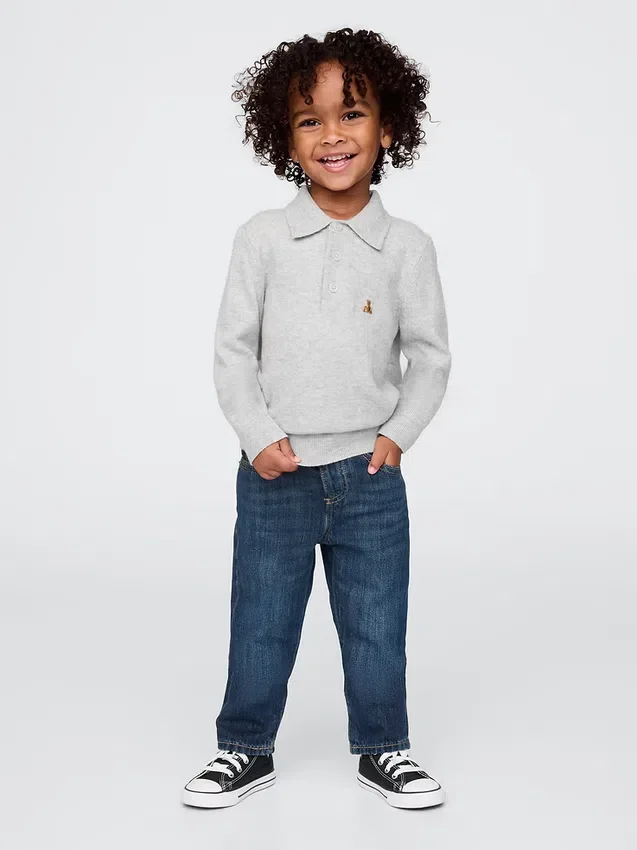 Slim-jeans med elastisk linning for Baby og Småbarn