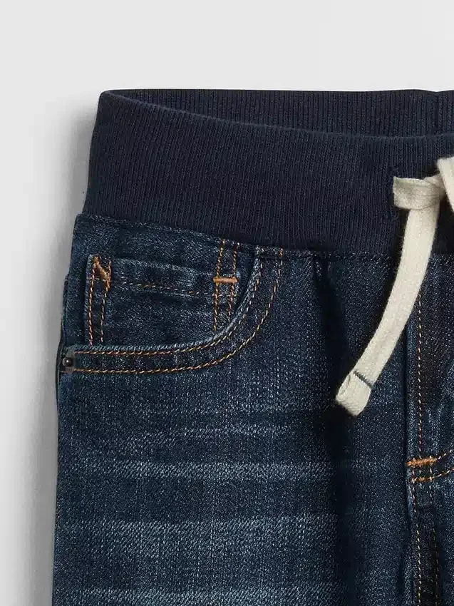 Slim-jeans med elastisk linning for Baby og Småbarn