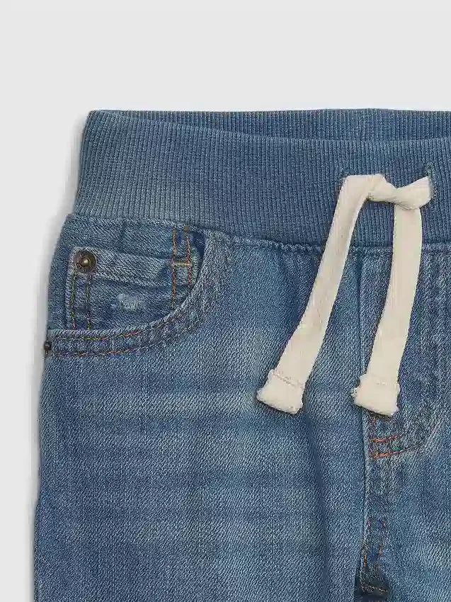 Slim-jeans med elastisk linning for Baby og Småbarn