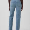 Slim straight-Jeans med høy midje og vridde sømmer i 90-tallsstil