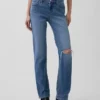 Slim straight-Jeans med lav midje i 90-tallsstil