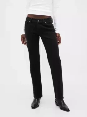 Slim straight-Jeans med lav midje i 90-tallsstil