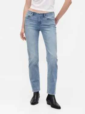 Slim straight-Jeans med lav midje i 90-tallsstil