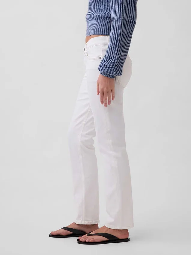 Slim straight-Jeans med lav midje i 90-tallsstil