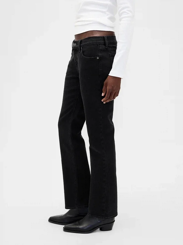 Slim straight-Jeans med lav midje i 90-tallsstil
