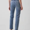 Slim straight-Jeans med lav midje i 90-tallsstil