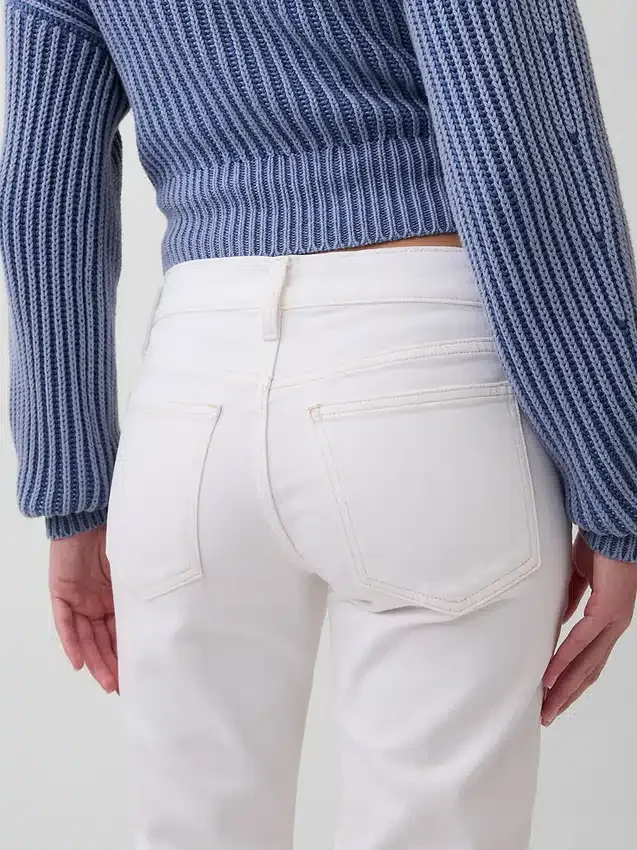 Slim straight-Jeans med lav midje i 90-tallsstil