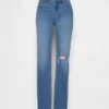 Slim straight-Jeans med lav midje i 90-tallsstil
