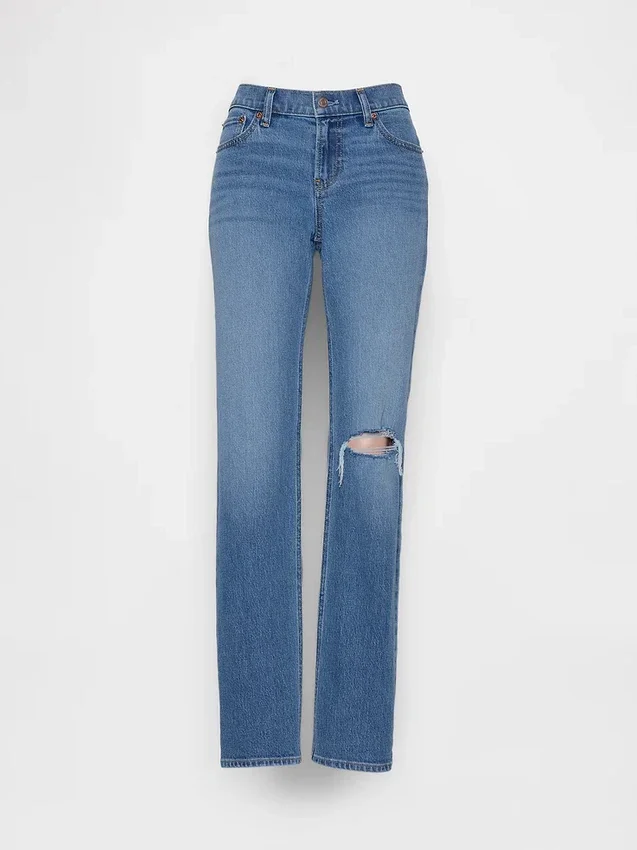 Slim straight-Jeans med lav midje i 90-tallsstil