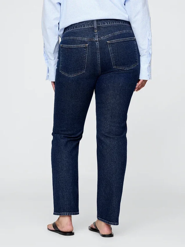 Slim straight-Jeans med lav midje i 90-tallsstil