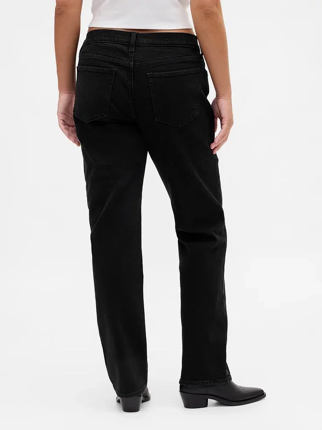 Slim straight-Jeans med lav midje i 90-tallsstil